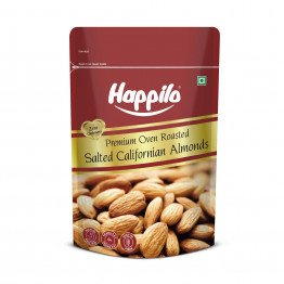 HAPPILO PREMIUM OVEN ROASTED SALTED CALIFORNIA ALMONDS 200GM